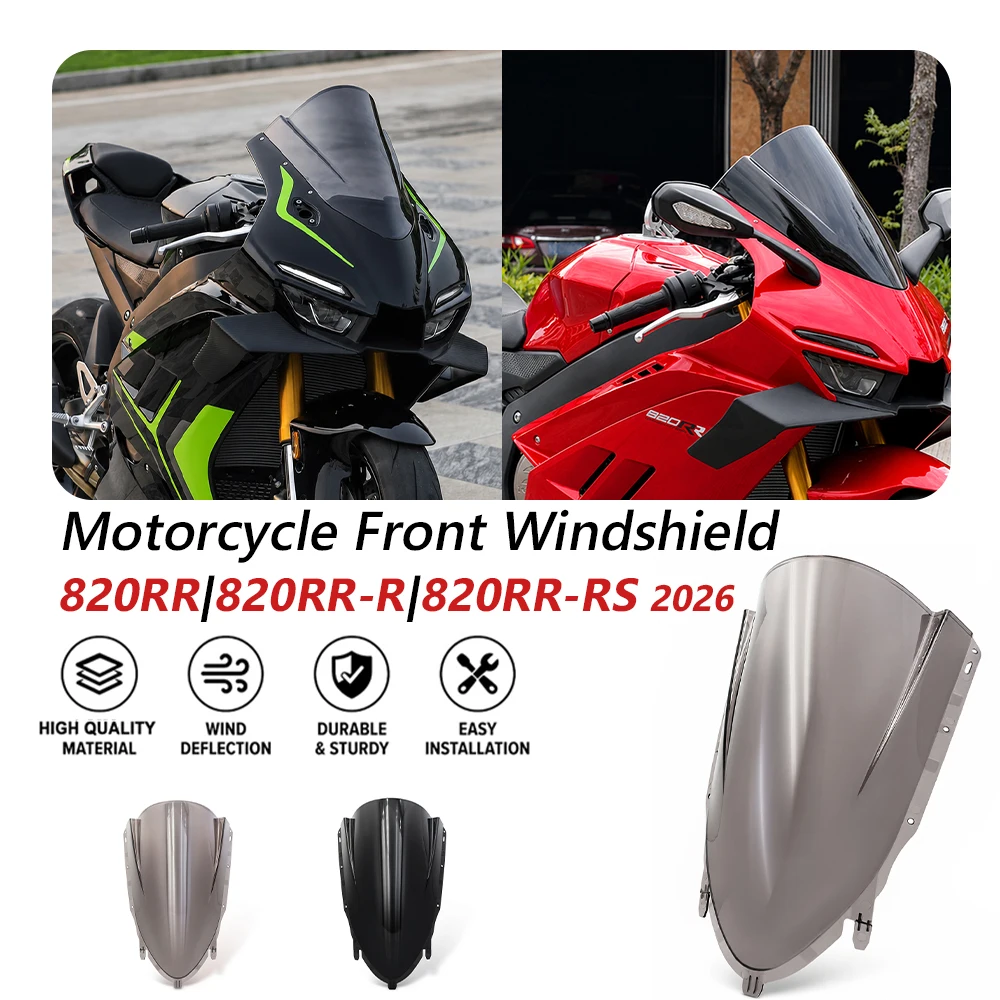 For ZXMOTO ZXJC 820RR 820RR-R 820RR-RS ZX 820 RR 2026 Motorcycle Accessories Sport Front WindScreen Windshield Visor Deflector
