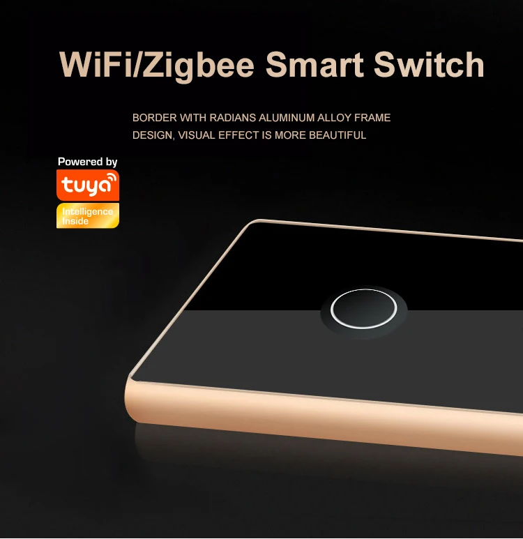 STLF الاتحاد الأوروبي 1,2,3,4 عصابة زيجبي التحكم في الطاقة الجدار التبديل إضاءة المنزل الذكي اللمس التبديل مع خط محايا دعم اليكسا #2