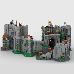 6603 PCS NEW MOC Building blocks Lion King Lion castle shield Retro Medieval Street View ideas DIY child Toy Birthday Gift