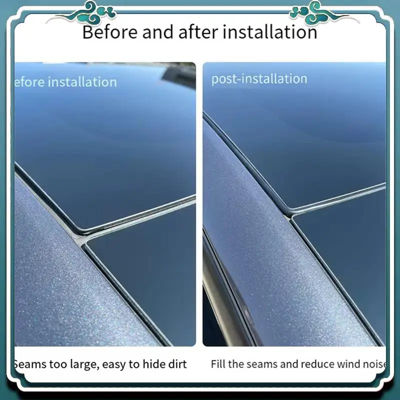 ABTU-Roof Sunroof Sealing Strip Sunroof Sealing Strip Rubber For Tesla Model 3 Waterproof And Noise Reduction Tesla Modification view 5