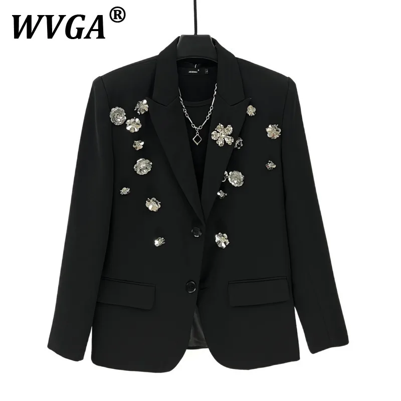 

WVGA весна осень новый мужской Tide Techwear корейский нишевый дизайн модный пиджак с розами свободный модный повседневный костюм-пальто Ins W7865