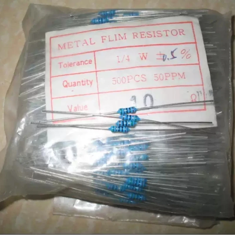 10R 0.25W 0.5% precision resistor