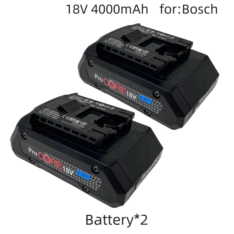 18V 4000mAh ProCORE replacement battery, for Bosch 18V cordless tools BAT609 BAT618 GBA18V 21700 high power 5C power cell