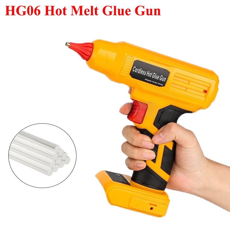 

For Makita/DeWalt/Milwaukee/Bosch/Ryobi 18/20V Lithium Batteries Wireless Hot Melt Digital Display Dispensing Gun DIY Power Tool