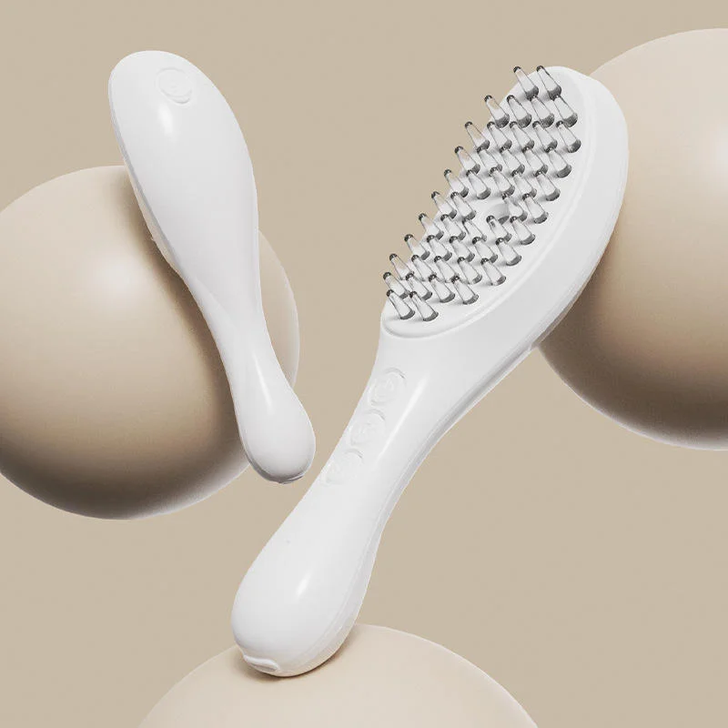 Electric scalp massage spray comb with red and blue light meridian hair care massage comb, multi-functional hair styling comb.