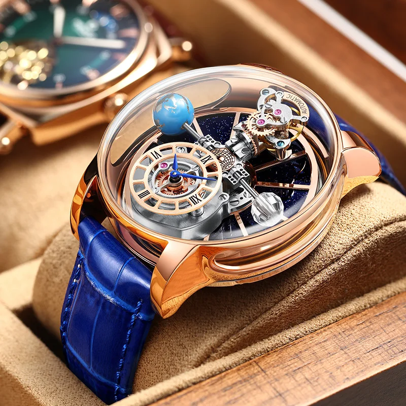 Jacob&Co PINDU Design Mens Watches Diamond TourbillionTop Brand Luxury Astronomia Quartz Watch Men Astronomia Solar Montre Homme