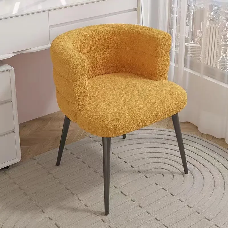 

Ottomans Makeup Chairs Nordic Light Luxury Leisure Backrest Dressing Stools Nail Chairs Living Room Furniture Ottomans Stools