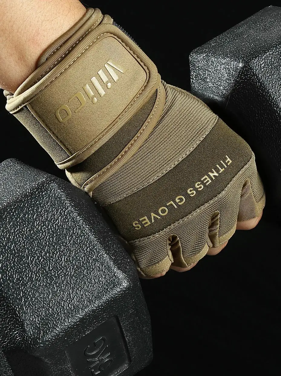 AliExpress Kyncilor Cycling Gloves Half Finger Gym Weightlifting Dumbbell Training Anti-Slip Fitness Gloves Workout Crossfit Exercise Gloves