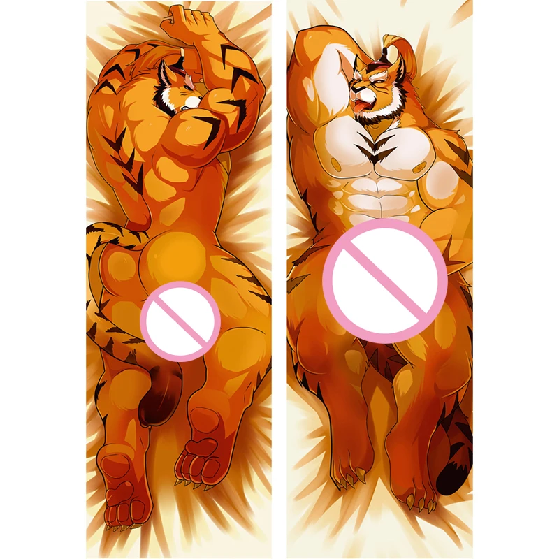 

New Pattern Sexy Furry Orcus Fandom Big Tiger Man Anime Body Pillow Cover Case Cosplay Gift Pillowcase Cushion