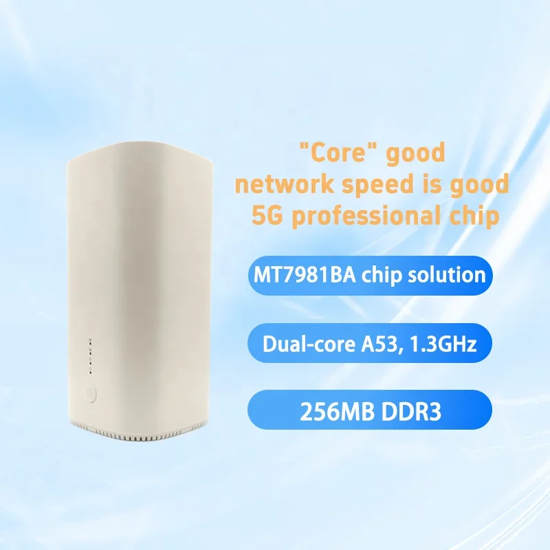 WT7981PD mit RM520N Wi-Fi6 + 5G Dual-Mode AX3000 Gigabit CPE Router 1,0 Gbit/s 5G 200 ㎡   Abdeckung mit SIM-Steckplatz für industrielle IoT