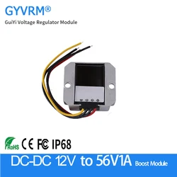DC-DC 12V 24V to 56V1A Boost Converter 9-30V to 56V1A DC Transformer 24V to 56V Step-up Model