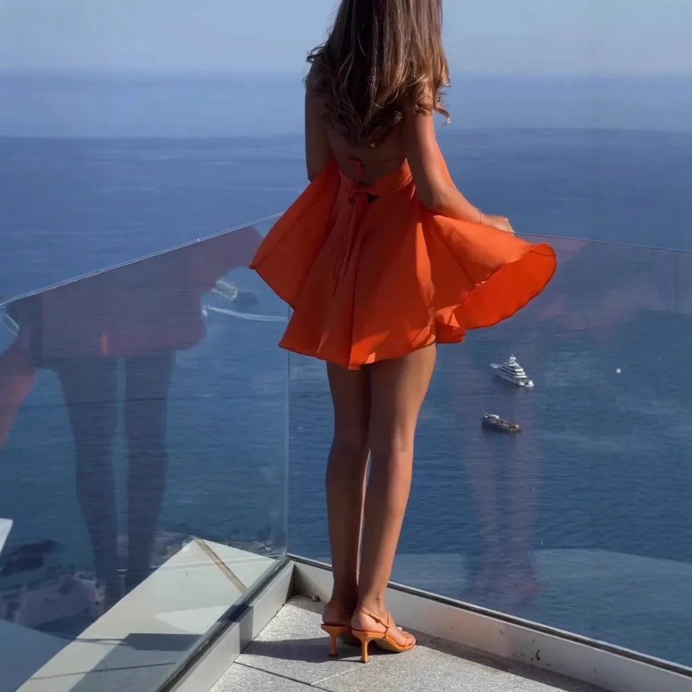 

Sexy Deep V Neck Backless A Line Dress Sleeveless Loose Fit Party Gown Womens Elegant Sleeveless Evening Maxi Dress