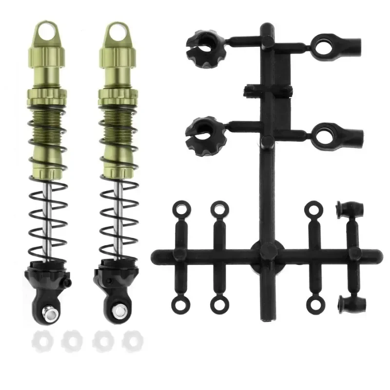 โช้คอัพโลหะ 2 ชิ้น ขนาด 80 มม. 90 มม. สำหรับรถบังคับวิทยุ 1/10 RC Crawler รุ่น Axial SCX10 RBX10 TRX4 D90 อะไหล่แต่ง