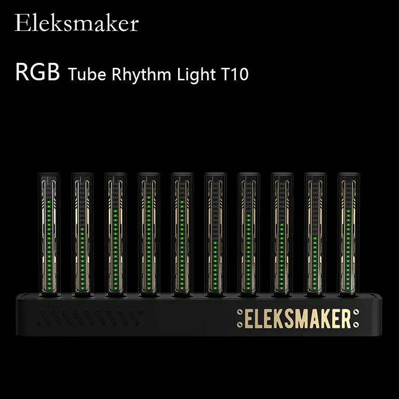 Eleksmaker RGB Tube Rhythm Light Pickup Level Audio Music Spectrum Decor QuasiGlow Tube Boyfriend Gift Sound Atmosphere LED T10