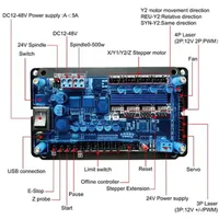 GRBL Controller Control Board 3Axis Stepper Motor Support Offline Double Y Axis USB Driver Board For CNC Laser Engraver
