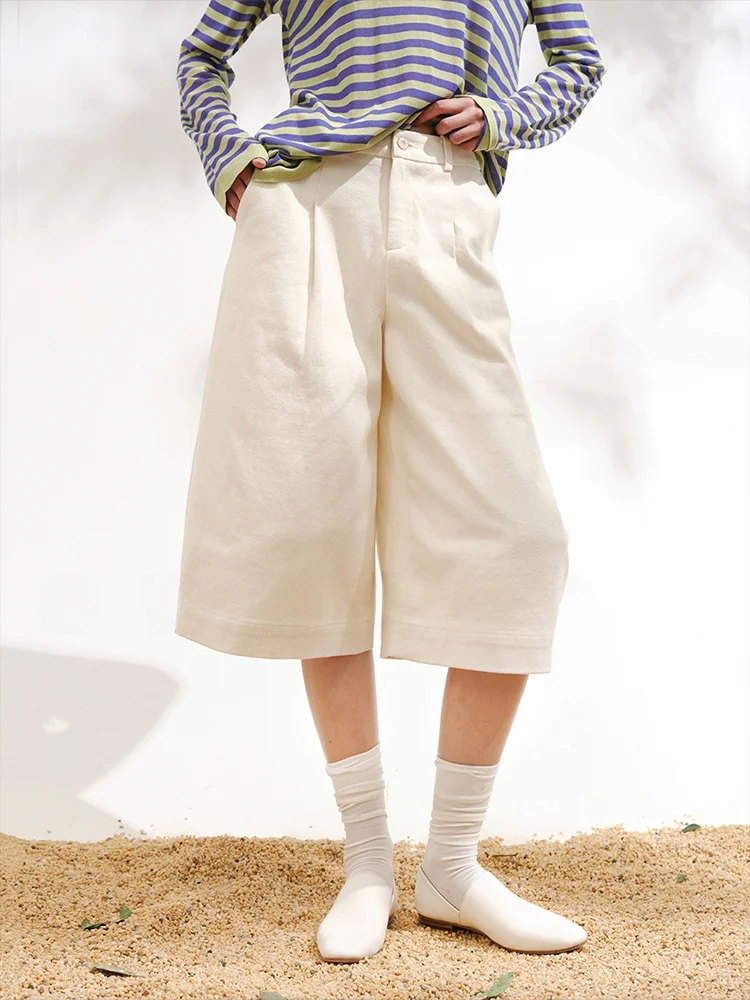 

Женские брюки Ownsong в стиле ретро из хлопка и льна, повседневные, свободного кроя, длиной до середины икры, с высокой талией, прямые, классические, весна-лето