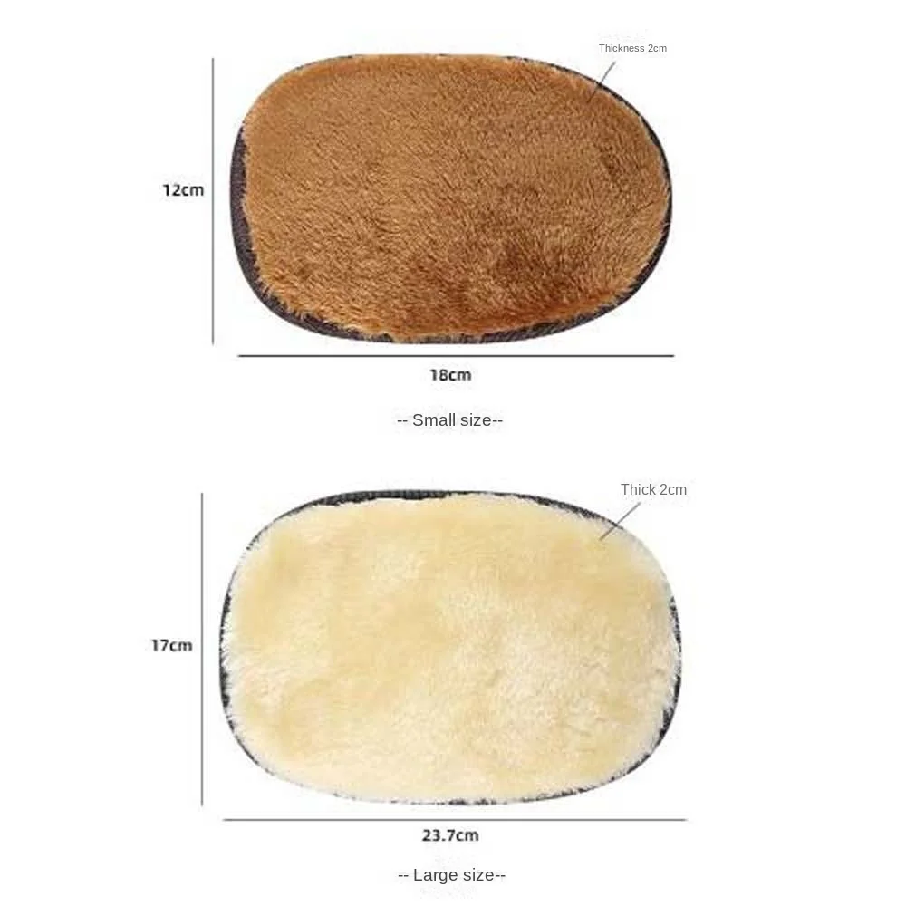 Schoenen Reinigingsgereedschap Pluche Gepolijste Handschoenen Handtas Leren Borstels Imitatie Lam Pluche Schoenverzorgingsborstel Veeg Arbeidsbesparend