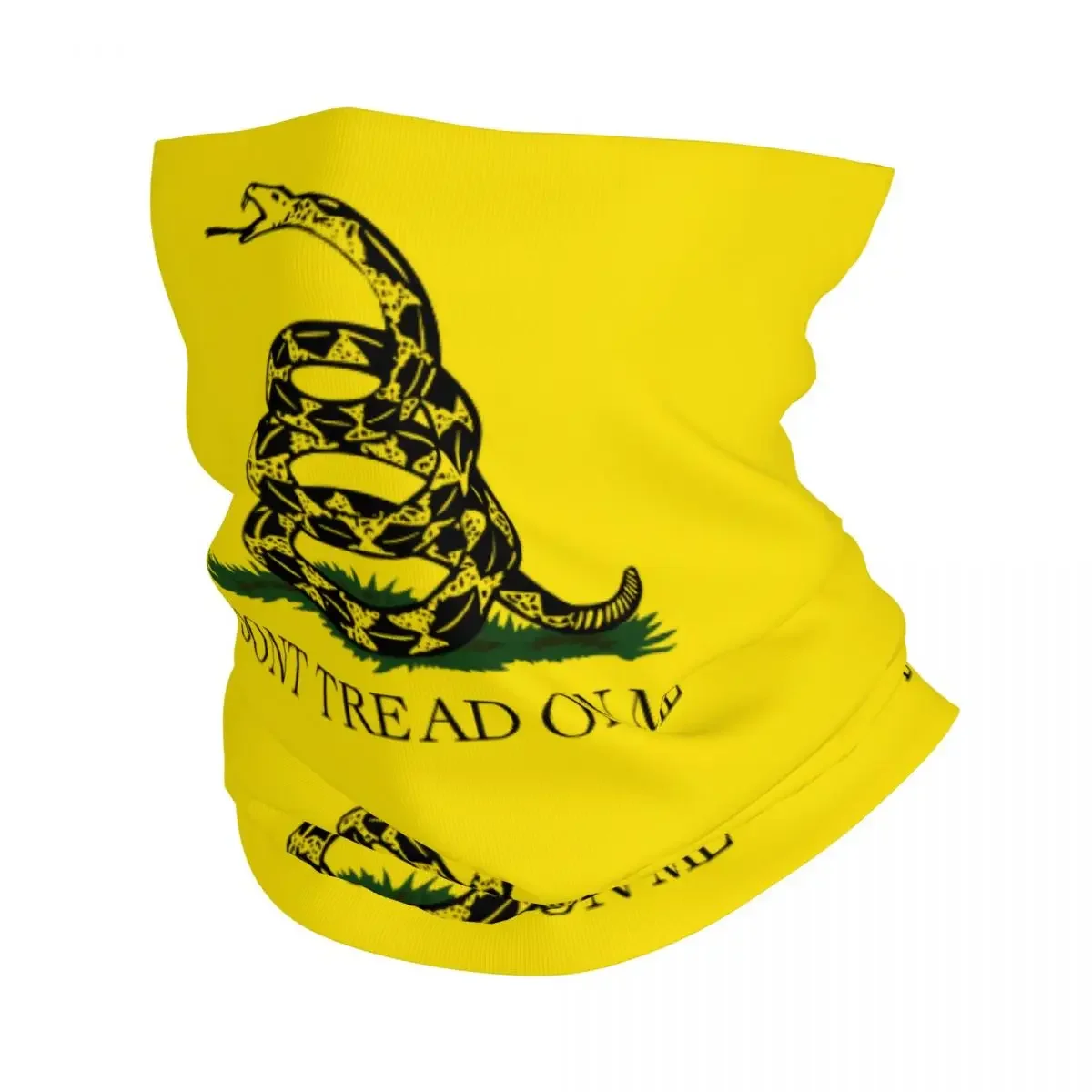 Dont Tread On Me Snake Flag Bandana Neck Gaiter Printed Balaclavas Magic Scarf Warm Cycling Outdoor Sports Unisex Breathable