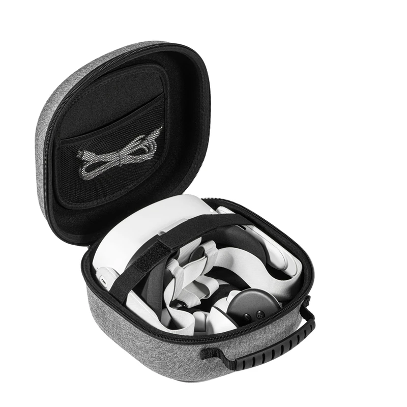 حقيبة حمل صلبة لـ Oculus Meta Quest 3S/Quest 3/Quest 2 سماعة رأس VR وحافظة وحدة تحكم باللمس ملحقات VR