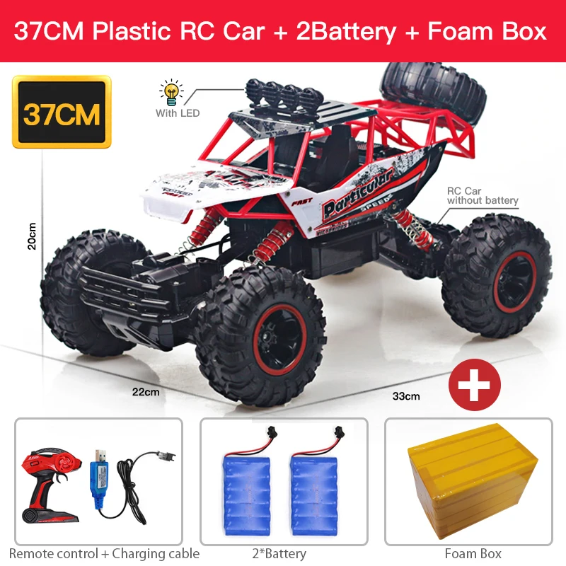 ZWN 1:12 / 1:16 4WD RC Car With Led Lights 2.4G Radio Remote