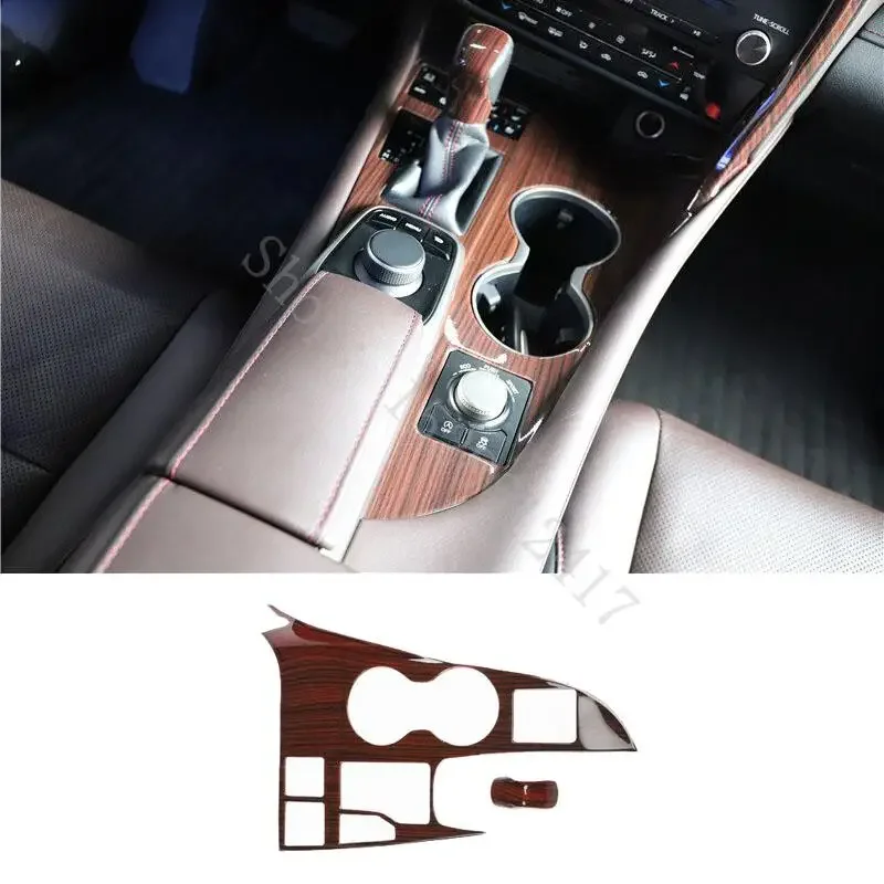 

Inner Console Gear Shift Box Panel + Water Cup Holder Frame Cover Trim Interior For Lexus RX 2016-2021 2022 Car Accessories