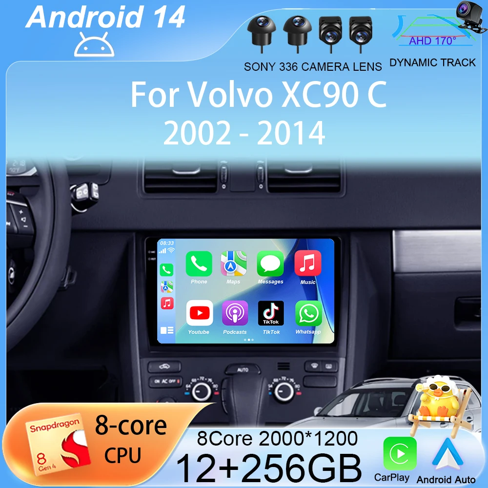 

Android 14 Car Radio For Volvo XC90 C 2002 - 2014 Multimedia Video Player Navigation stereo GPS