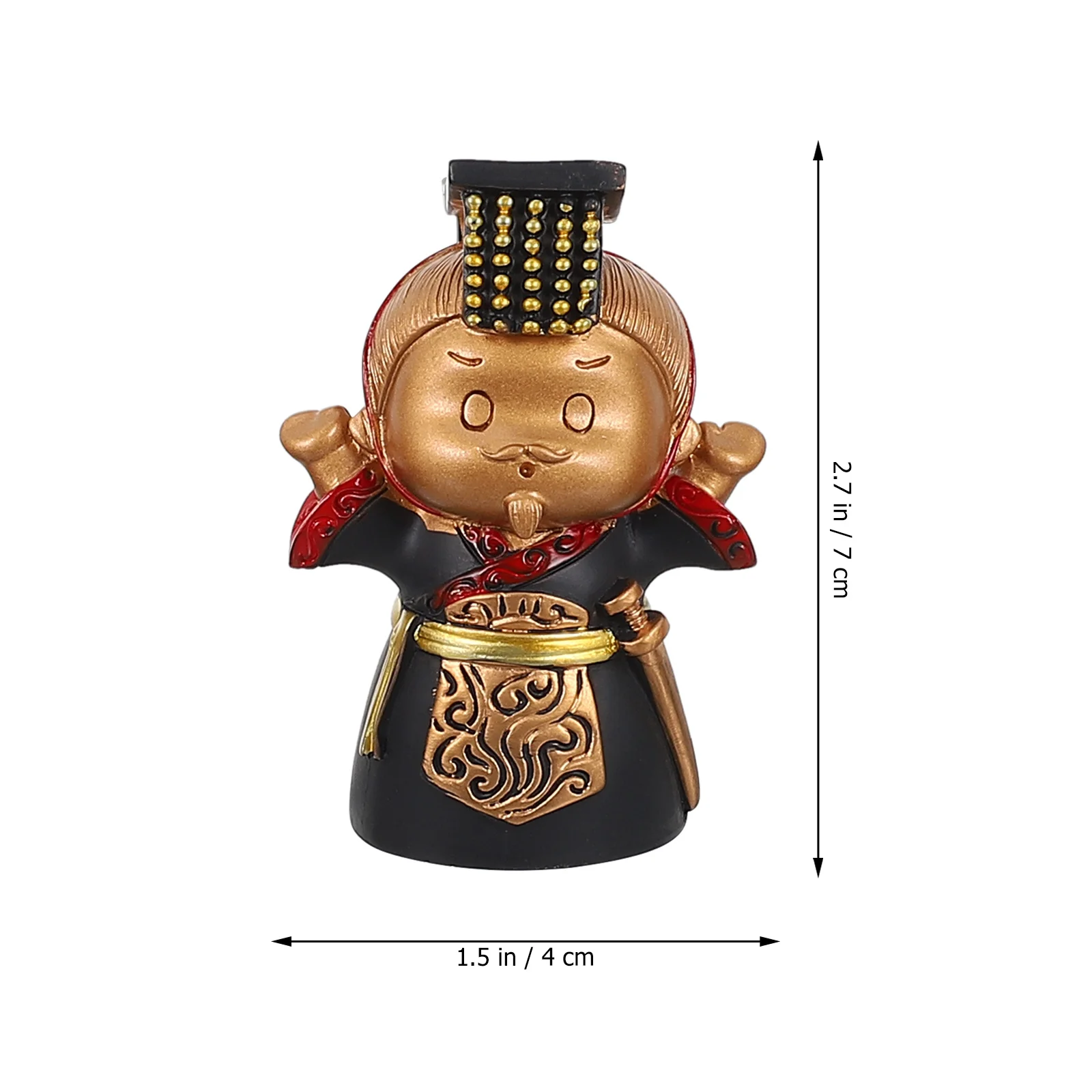

5Pcs Terracotta Warriors Resin Ornaments Cake Decoration Toppers Baking Cake Decors Chinese Ornament Desktop Gift New Year