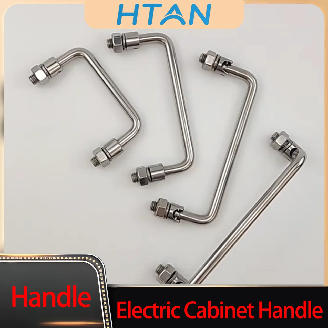 

2pcs Heavy-Duty Furniture Handles 304 Stainless Steel for Wardrobes Cabinets Toolboxes - Durable Folding Handles