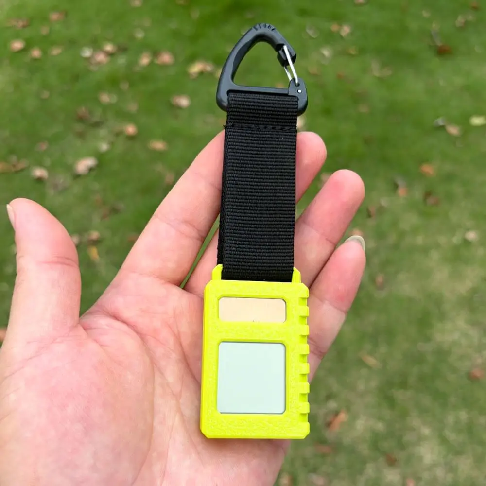 Mini Solar Digital Weather Station Outdoor Temperature Humidity Tracker For Hiking Camping Exploration Gear Tool