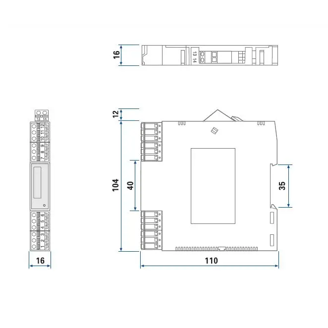 1PC  Yutong Instrument TM6917 Thermal Resistance Temperature Transmitter PT100 Signal Isolator (One In One Out)