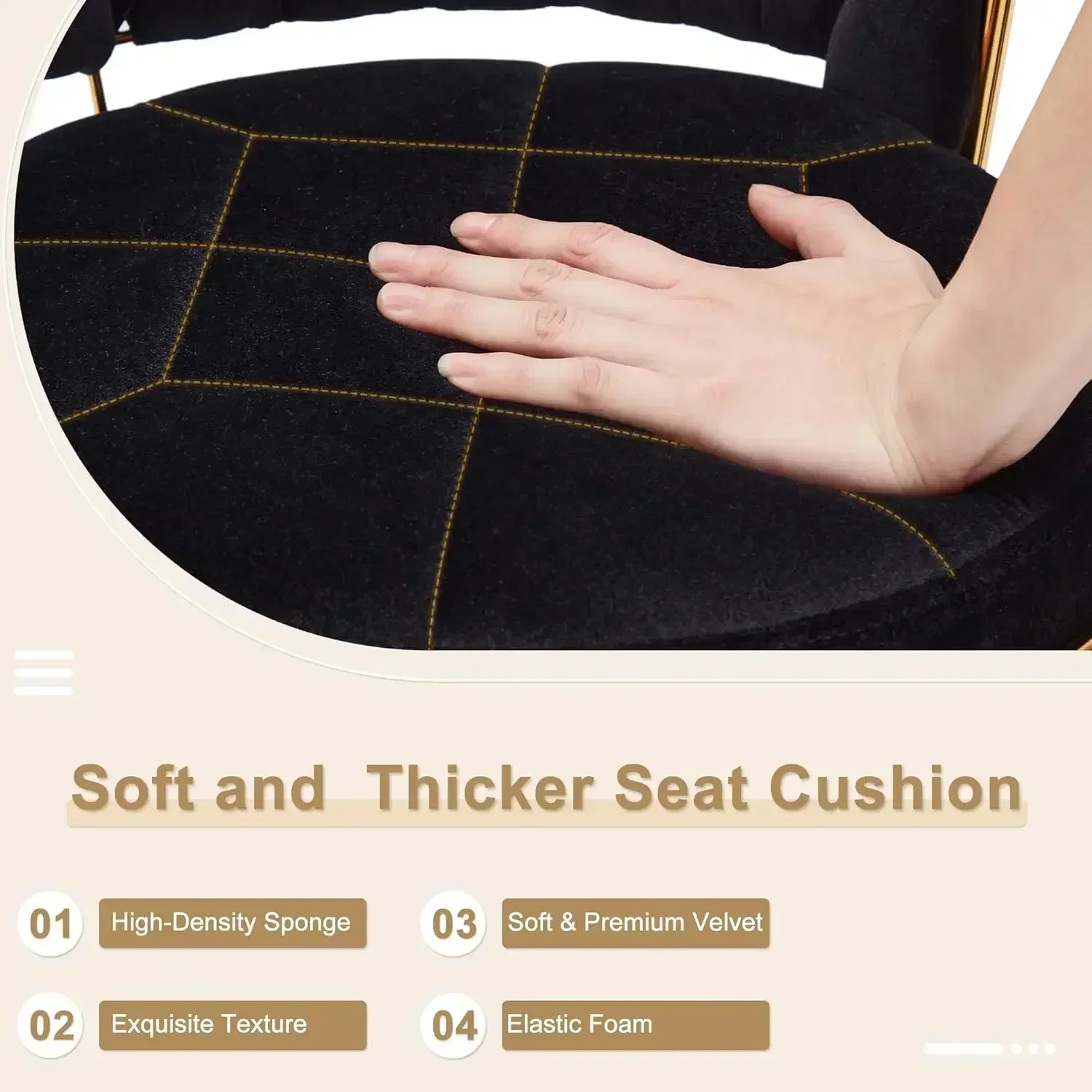 [XMSJ-Stock limitato, acquisto ora! ]Set di 2 sgabelli da bar, sgabelli da bar regolabili, sgabelli da bancone con schienale e braccioli, Ki in velluto intrecciato