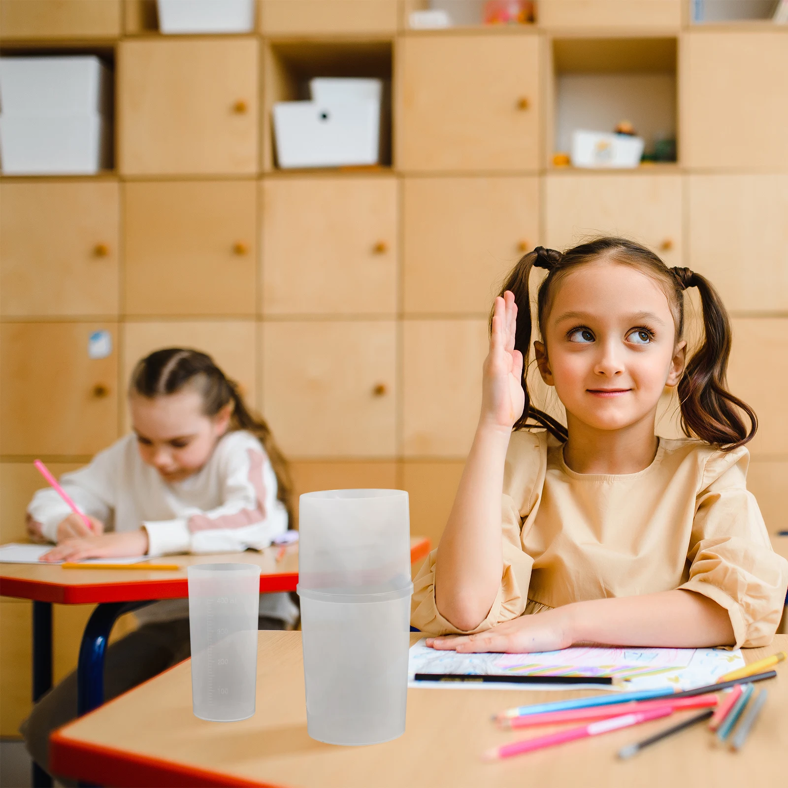 1 مجموعة مقياس المطر الشفاف أنبوب قياس البلاستيك مقياس واضح في الهواء الطلق حديقة مستوى المياه أداة مخروط تصميم حديقة الزراعة #6