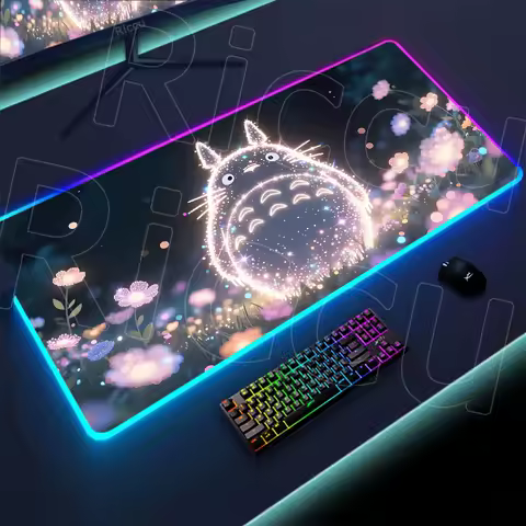 New Cute Mouse Pad Lockedge Large Anime Gaming T-Totoros Accessories XXL Mousepad Computer Gamer Keyboard Pad RGB Mouse Desk Mat