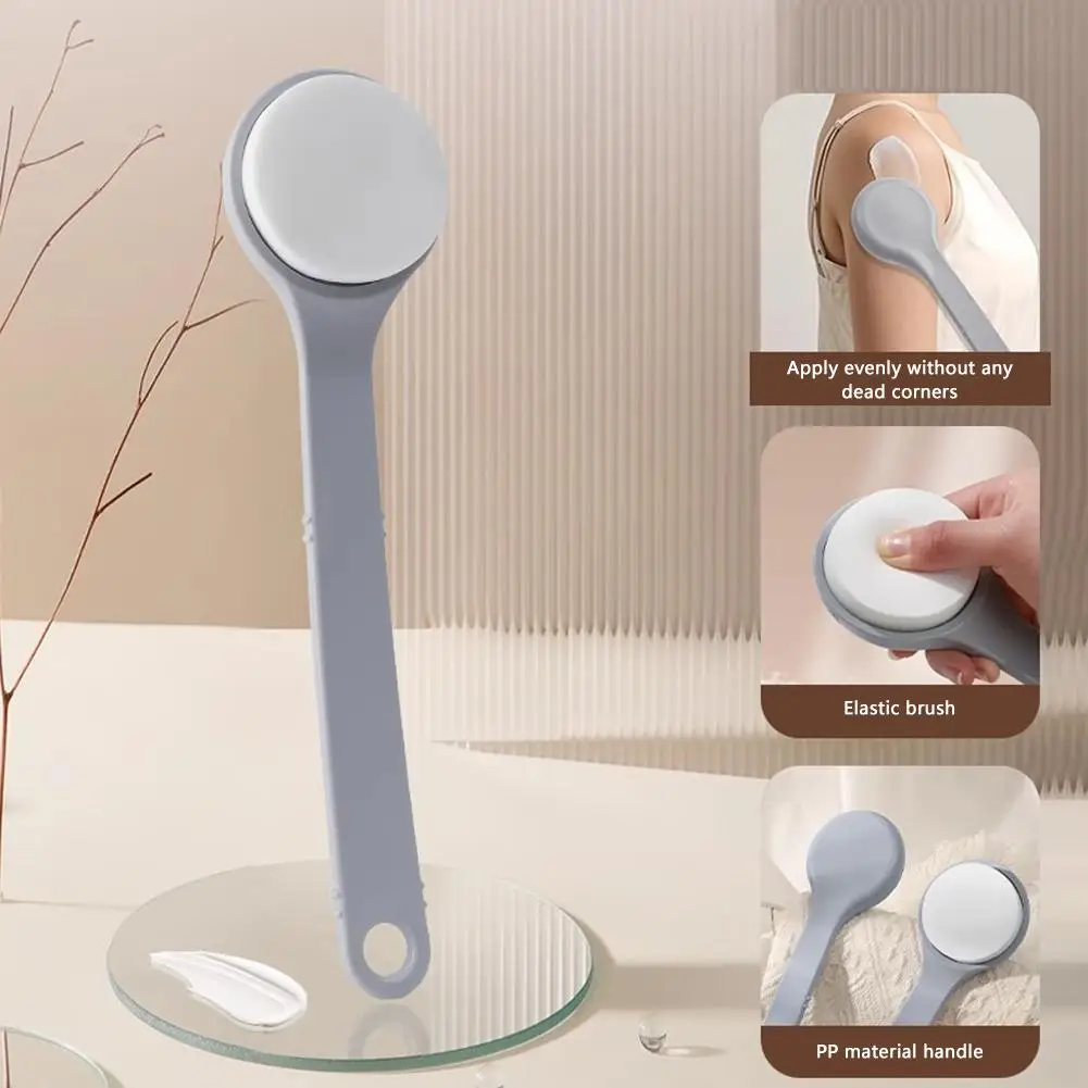 Aplicador de ungüento de protección solar de loción multifunción, limpiador corporal de mango largo, cepillo de ducha, aplicador de espalda de bronceado con protector solar automático