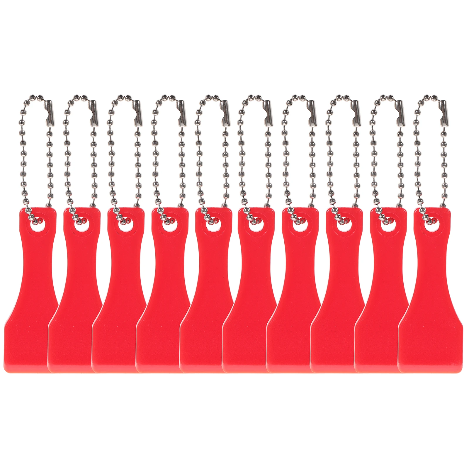 10Pcs Lightweight Lottery Card Scratcher Tools Durable Plastic Ticket Scraper Hanging Keychain Convenient Tool