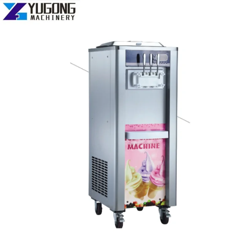 YG China New Commercial Ice Cream Making Machine Business Big Capacity Soft Serve Ice Cream Vending Machines Price for Sale