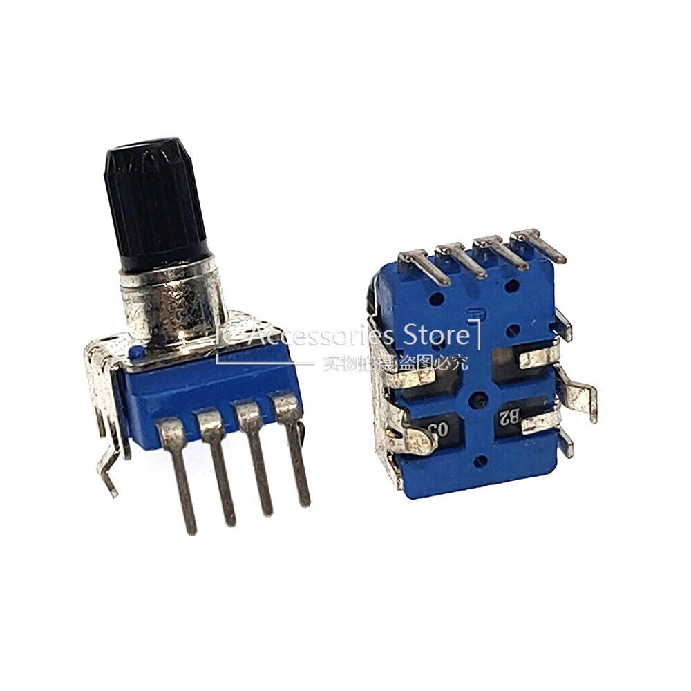 3PCS RK11 Type 4Pin Single Connection B20K B203 Shaft Length 13MM Power Amplifier Volume Audio Adjustable Potentiometer