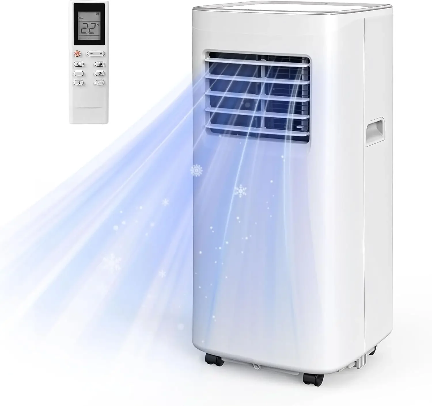 

8500BTU Portable Air Conditioner 3-IN-1 with Fan&Dehumidifier AC unit with LED Remote Control up to 450 sq.ft