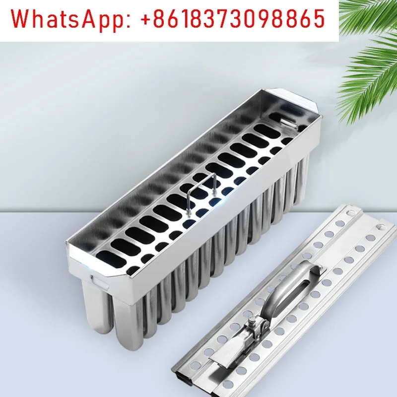 26pcs Popsicle Mold Stainless Steel Ice Cream Mold with Popsicle Holder Rack Ice Lolly Mold Homemade freeze Lolly Maker