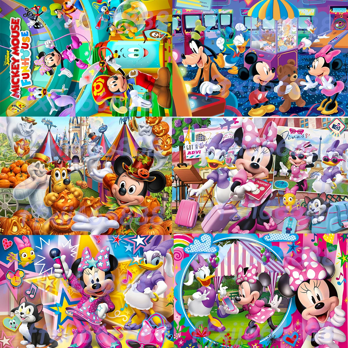 

Disney Mickey Mouse, Minnie Mouse, Donald Duck 108/200/300/500/1000pcs jigsaw puzzle wooden gift