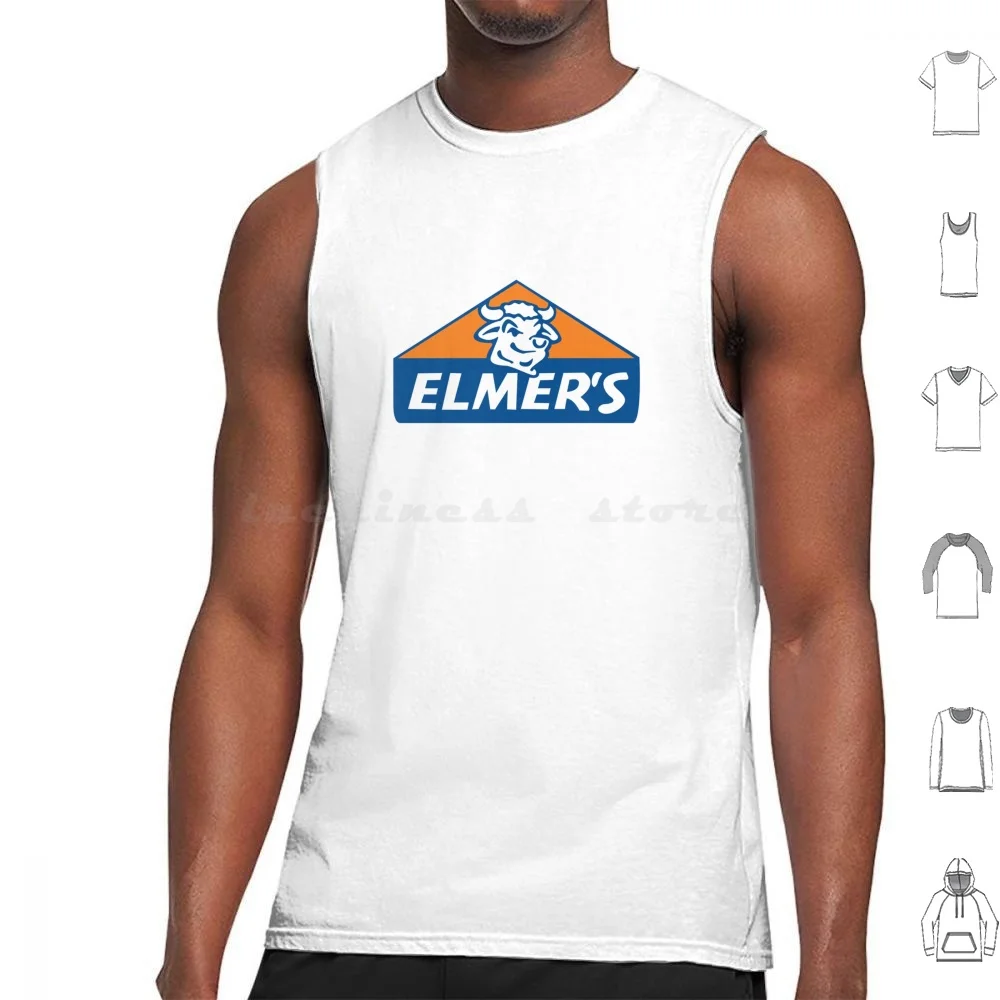 Elmers Glue Tank Tops Print Cotton Glue Sticky Kindergarten Kids Color Paper