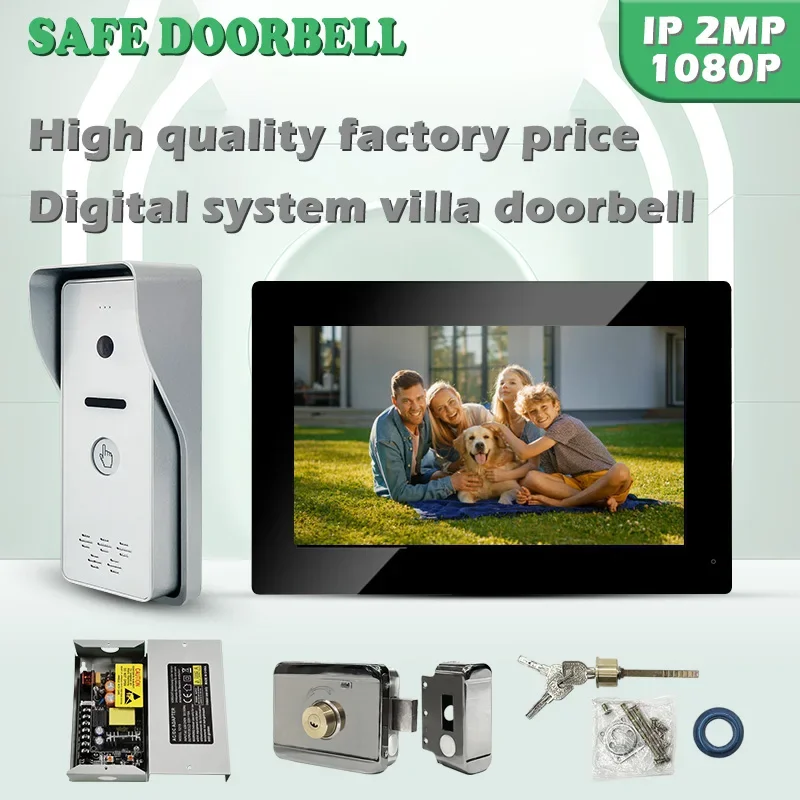 

Top Fashion Access Control Villa Kit View The Call Record 2MP 1080P Doorbell 7 Inch Color Screen Monitor Outdoor Unit