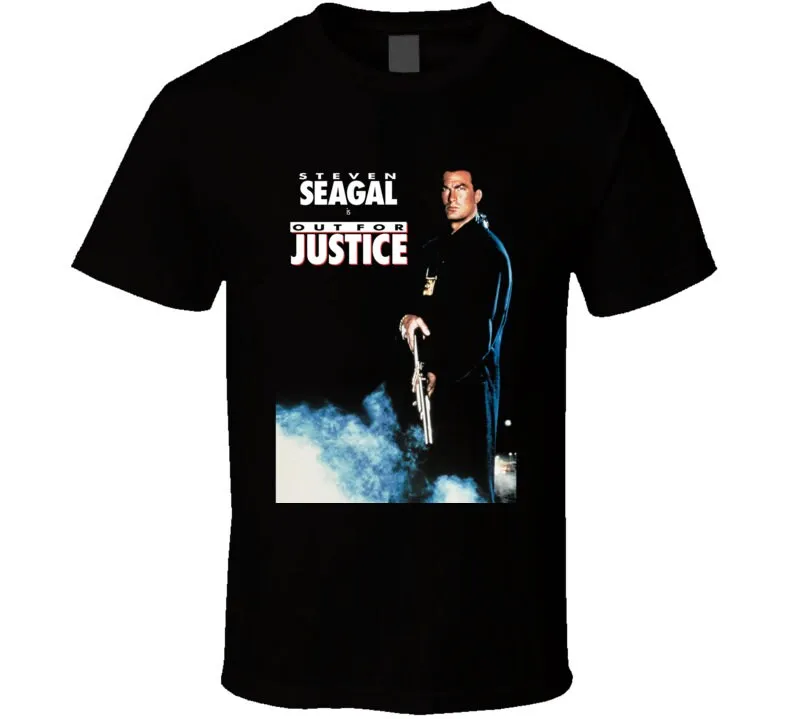 Out For Justice Steven Seagal Retro Action Movie T Shirt