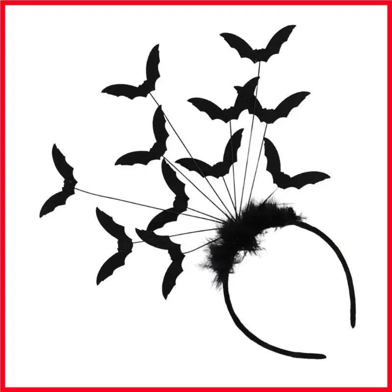F3MF Spooky Spiders/Bat Hairband Carnivials Teen Play Play Bead Tead Tehult