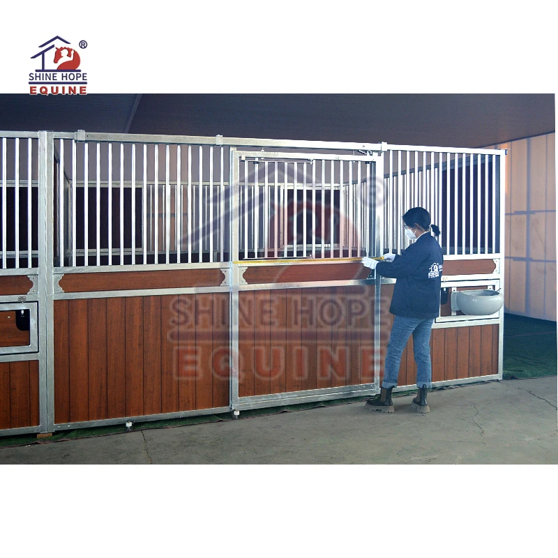 

Wholesale Horse Equipment Stall Husbandry Equipment Indoor Horse Stable Fronts with Optional Horse Flooring