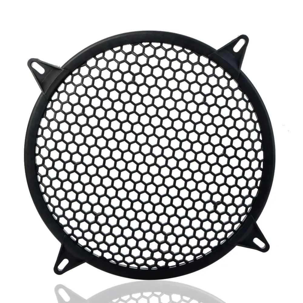 12 Inch Universal Mesh Speaker Cover SubWoofer Plastic Mesh Cover Car Audio Speaker Protect Guard for DIY Home Audio Car Speaker