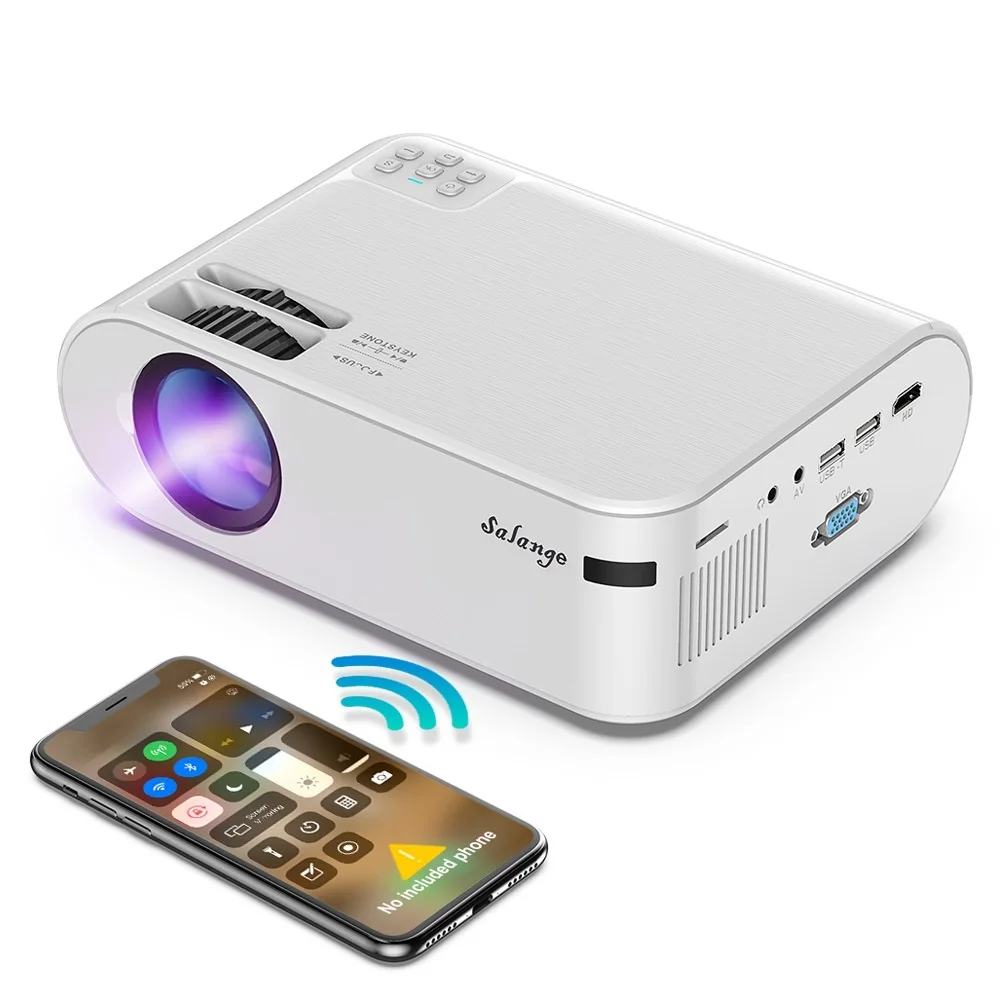 

Top P62 Mini Projector for Home Movies, Support 1080P Full HD Projetor Outdoor Theater 2800 Lumens Proyector Video Beamer