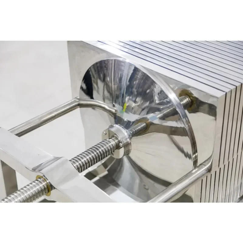quality assurance Grape Wine Alcohol Dewatering Manual Closing Stainless Steel Plate Frame Filter Press