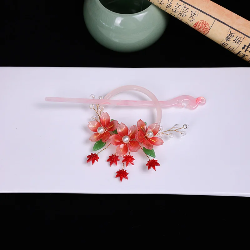 Antique Hanfu accessories, hair accessories, tassels, hair rings, hair rings, and simple cheongsam, new Chinese hairpins