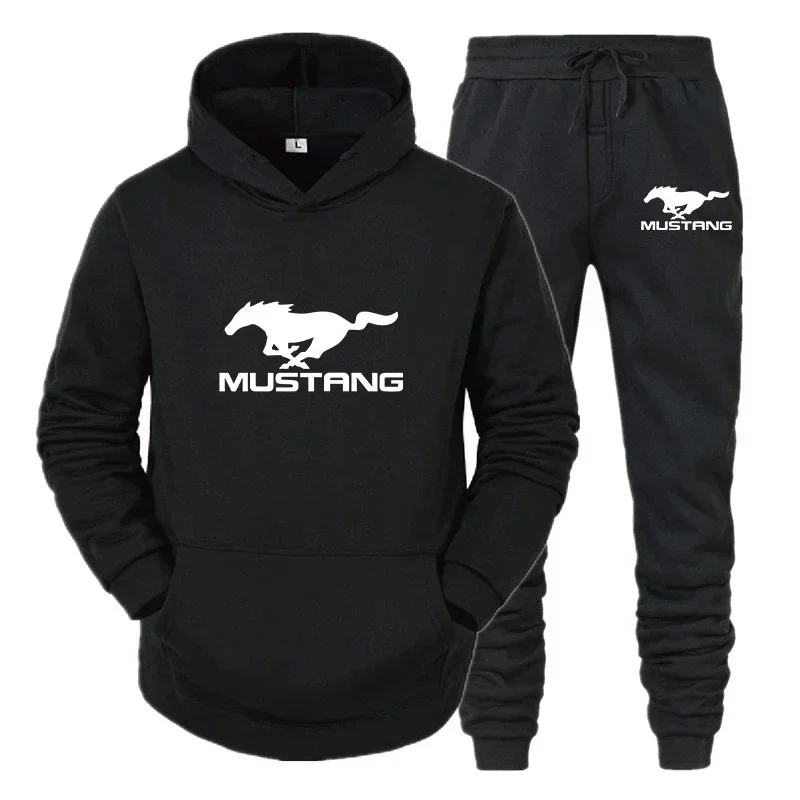 Male Jogging Set  2024 Men's Sweatshirt + Pants Sets Mens Designer Clothes Hoodie Tracksuit for Boy Sports Two Piece Clothing